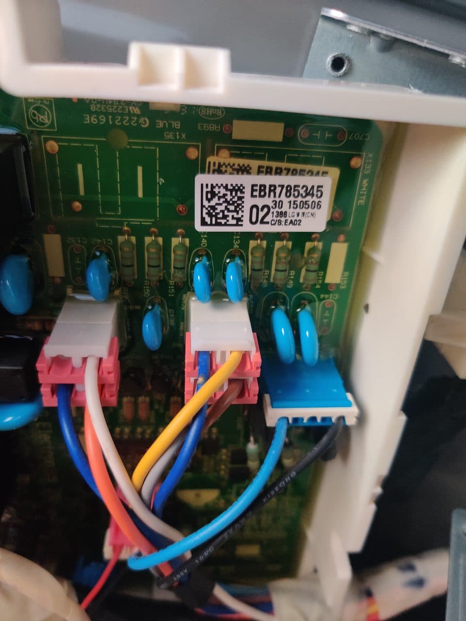 Washer main control board: LG washer, model WM4270HWA (washer repair in West Palm Beach, FL, August 2026)